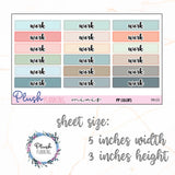 Work Planner Stickers, Minis Collection