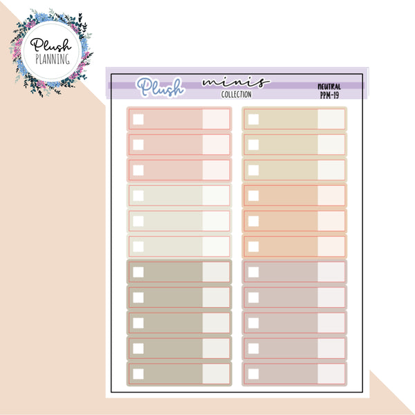 Expense Tracker / Budget Tracker Planner Stickers, Neutrals, Aesthetic Colors, Mini Collection