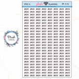 2021 YEAR Script Planner Stickers