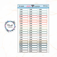 Zoom Label Tracker Planner Stickers