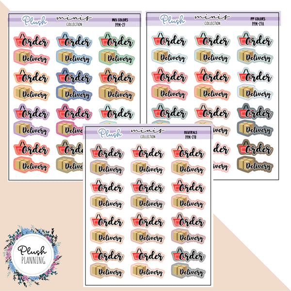 Order and Delivery Tracker Planner Stickers