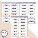 Church Script Planner Stickers, Mini Collection