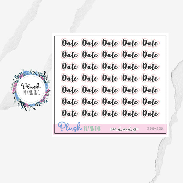 Date Scripts Budget Planner Stickers, Plush Planning Minis Collection