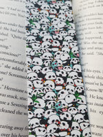 Cute Pandas Pattern Bookmark, Rounded Corners