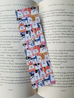 Cool Alpacas Pattern Bookmarks, Rounded Corners