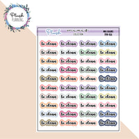 To Clean Script Planner Stickers