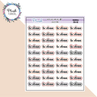 To Clean Script Planner Stickers