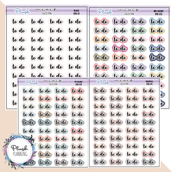 To Do Script Planner Stickers