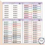 Nail Appt Label Tracker Planner Stickers