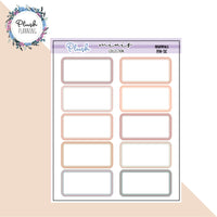 1/3 Half Box Planner Stickers