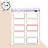 1/3 Half Box Planner Stickers