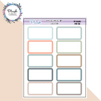 1/3 Half Box Planner Stickers