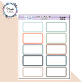 1/3 Half Box Planner Stickers