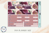 7x9 Planner Size Budget Monthly Kit or Singles, Savings Tracker, Transaction Log, Variable Income