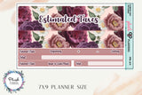 7X9 Business Budget Planner Stickers, Business Budget, Business Expenses, Estimated Taxes