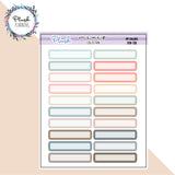 Basic Label Planner Stickers, Minis Collection