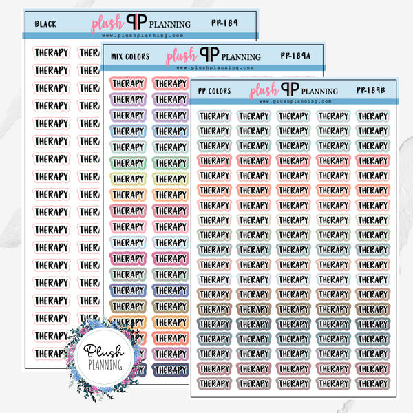 Therapy Script Tracker Planner Stickers