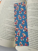 Spring Floral Pattern Bookmark, Rounded Corners