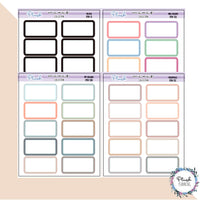 1/3 Half Box Planner Stickers