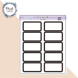 1/3 Half Box Planner Stickers