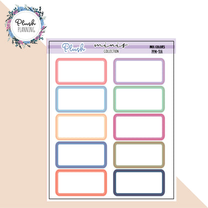 1/3 Half Box Planner Stickers