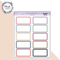 1/3 Half Box Planner Stickers