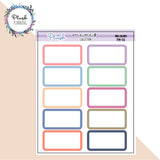 1/3 Half Box Planner Stickers