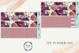 7x9 Planner Size Budget Monthly Kit or Singles, Savings Tracker, Transaction Log, Variable Income