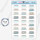 Anniversary Bracket Watercolor Swatch Design Planner Stickers