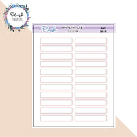 Basic Label Planner Stickers, Minis Collection