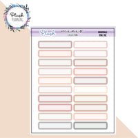 Basic Label Planner Stickers, Minis Collection