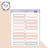 Basic Label Planner Stickers, Minis Collection