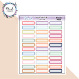 1 Inch Label Planner Stickers