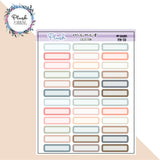 1 Inch Label Planner Stickers