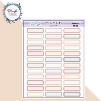 1 Inch Label Planner Stickers