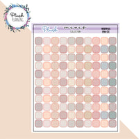 Solid Square Planner Stickers