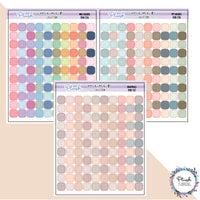 Solid Square Planner Stickers