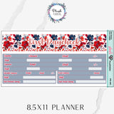 8.5x11 Paycheck Budget Kit (1-4) or Singles Planner Stickers