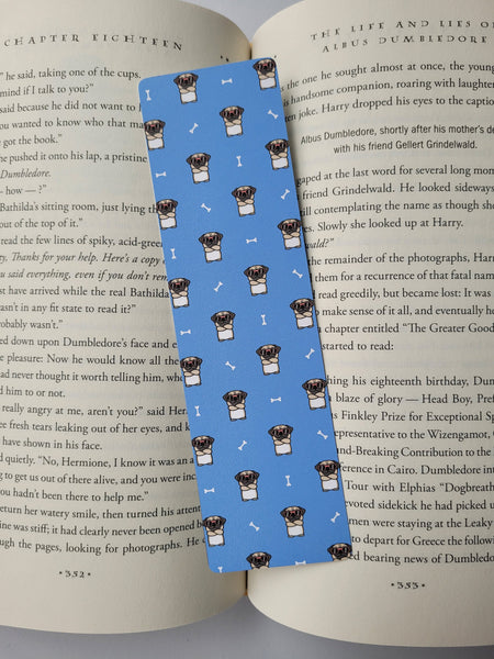 Cool Puppy Puggy Bookmark, Rounded Corners