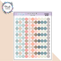 Circle Dots Planner Stickers, Minis Collection