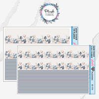 7x9 or 8.5x11 Planner Cotton Floral Design Deco Planner Stickers