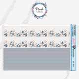 7x9 or 8.5x11 Planner Cotton Floral Design Deco Planner Stickers