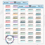 Appointment Bracket Watercolor Swatch Design Planner Stickers