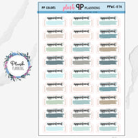 Appointment Bracket Watercolor Swatch Design Planner Stickers