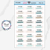 Errands Bracket Watercolor Swatch Design Planner Stickers