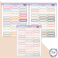 1 Inch Label Planner Stickers