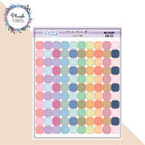 Solid Square Planner Stickers