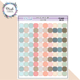 Solid Square Planner Stickers