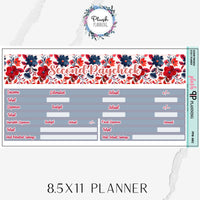 8.5x11 Paycheck Budget Kit (1-4) or Singles Planner Stickers