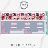 8.5x11 Paycheck Budget Kit (1-4) or Singles Planner Stickers